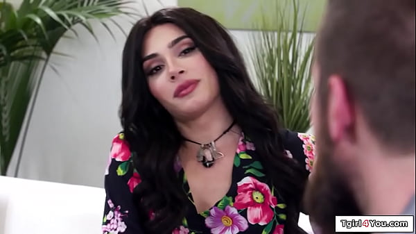 Small tits tgirl Ariel Demure seduces her neighbor to have his first trans encounter.The shemale sucks his cock and facefucks him.Then shes barebacked 