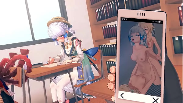 原神の神里綾華　意味深モーションとダメージボイスを組み合わせた動画