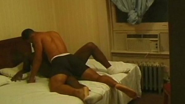 Wild ebony gays enjoy intense kissing with anal sex