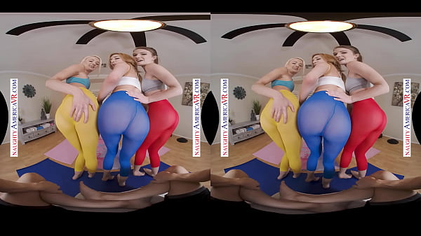 Naughty America - Hot yoga babes decide to tag team their instructor