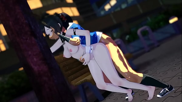 原神の千織　モーションとダメージボイスを組み合わせた動画  