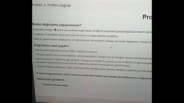 Doğrulama videosu  