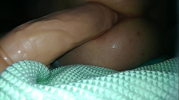 Me have some fun with My Monster dildo and Fist at night 