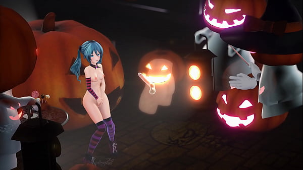 Horny Miku can't stand it anymore and masturbates  