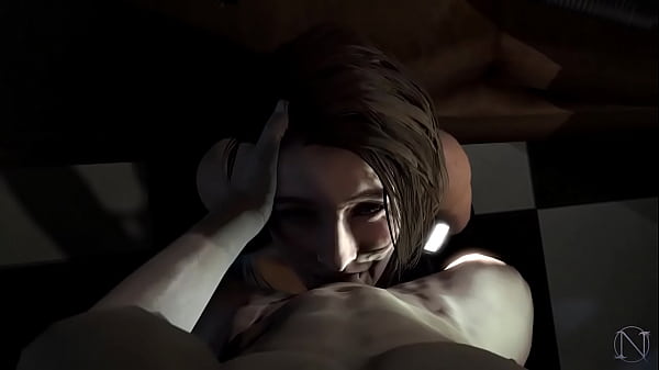 Jill Valentine giving spectacullar head to Umbrella agent for information as common slut (RE parody Niisath)