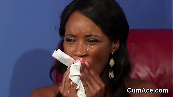 Tempting kitten loves a deep throat and tonn of cum on her face