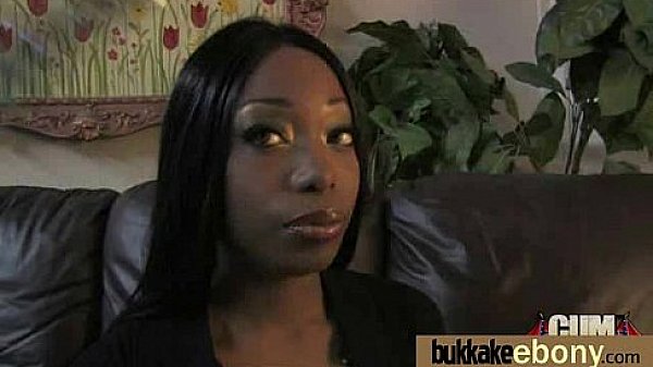 Ebony Babe Sucks Group Of White Guys 13