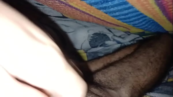 Amateur home jerk off under the sheets in boxers until I cum 