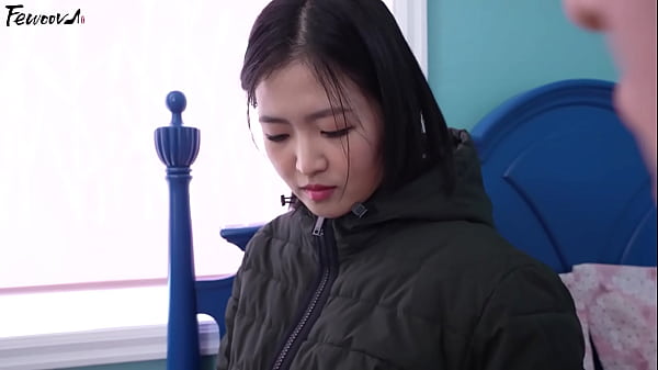 Korea - Busty Girlfriend Role-Playing in Black Stockings