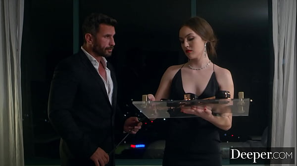 Deeper. Kinky brunette dominated