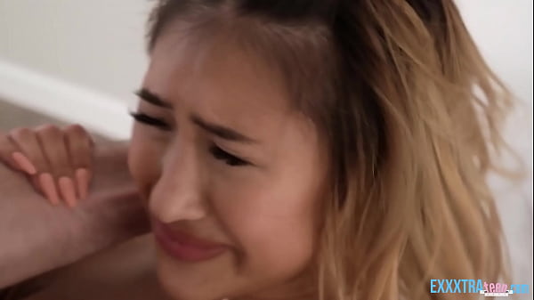 Naughty asian petite teen Mina Luxx enjoying hard stiff cock from Chris Epic while making some coffee.  