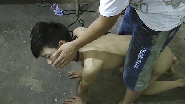Slim Asian Boy Slave Doggy Trainning 