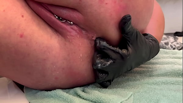 Three Fingers in the Ass and Asshole Play plus Pissing a lot