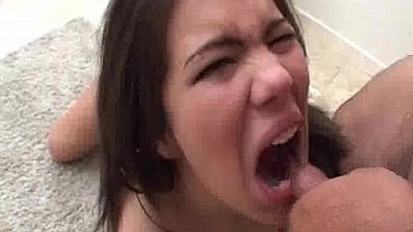 Fat guy jerks His Cum On her mouth