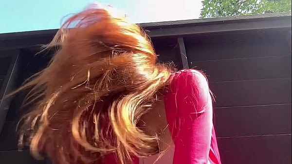 European Stepmom Artemisia Love Outside hair fetish slow mo