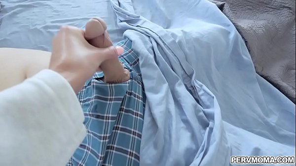 Nina Elle sucks stepsons young cock while on the phone with a client!