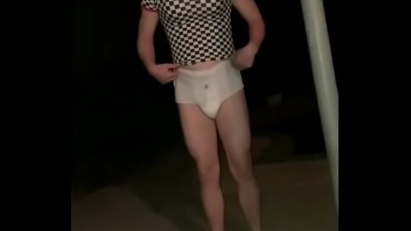 Sissyboy wets diaper for girl next door  