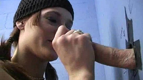 Hot girl initiated in the art of gloryhole 12