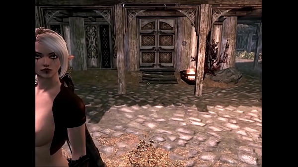 Medieval fantasy of a redhead & brunette adventuring to find a great gift for a widowed woman  