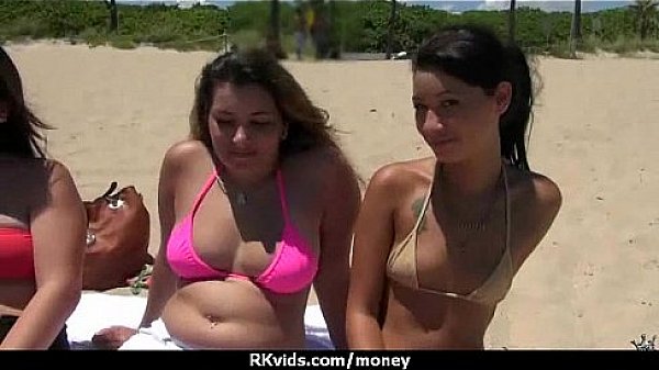 Amateur hottie takes cash for public sex 29