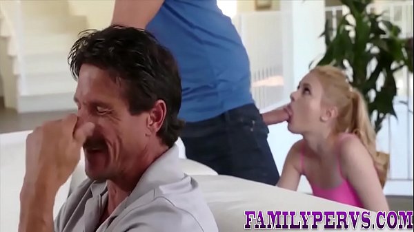 Blondie teenager gobbles dick and gets railed