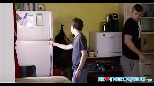 Two Jocks One Young Blonde Twink Stepbrothers Threesome  