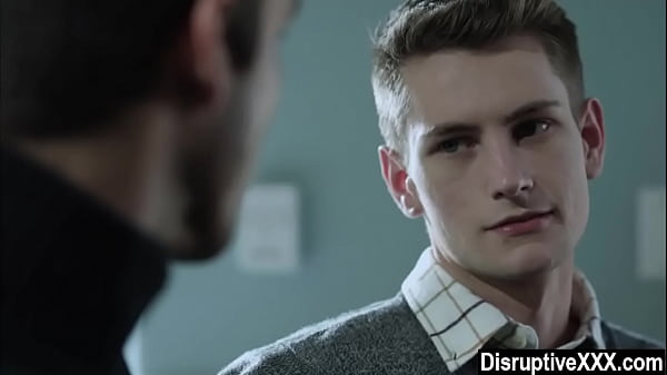 Gay step-brothers compete for virgin boy's ass  