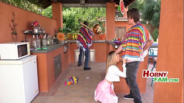 Cinco De Mayo Celebrations Calls For Cum On Stepsis - Demi Hawks  