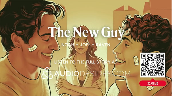 ASMR Erotic Audio: Bi Male MMF Office Threesome with Dominant Woman Manager &ndash; Anal Play, Blowjob & Rough Control