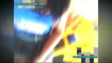 Penelope Olsen: Very horny I mansturbo until I squirt deliciously in a hall, they almost discovered me in the bathroom with my dildo