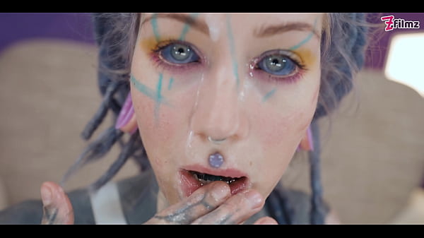 heavy tattoo girl ANUSKATZZ / DAP, ANAL, swallow, gape, prolapse, split tounge blow job - (goth, punk, alt porn) ZF006