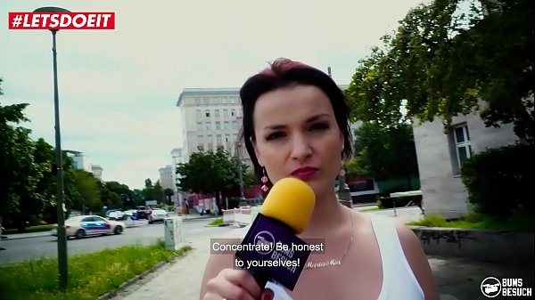 Petite teen fucked hard on TV show by a porn-star