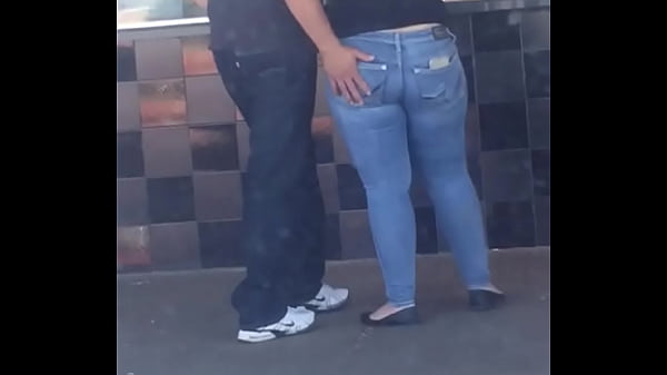 Candid Blue Jean Ass  