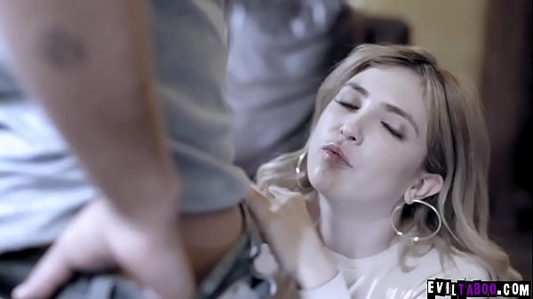 Little slut fucks cock  