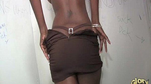 Black girl initiated in the art of gloryhole blowjob 21