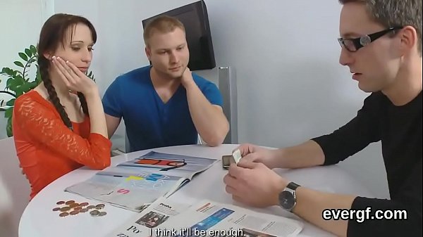 Flat broke fella lets spicy friend to penetrate his exgf for bucks