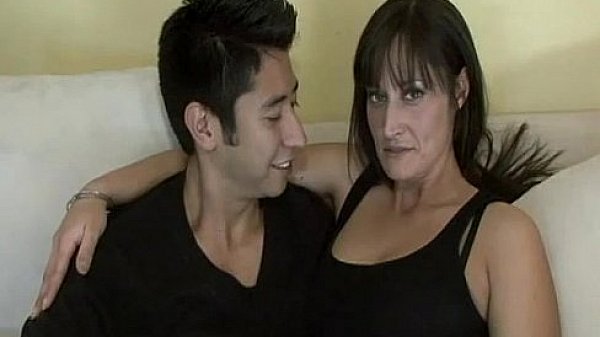 Hot amateur Milf sucks and fucks a young cock