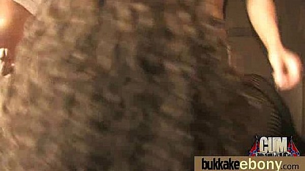 Gorgeous ebony lady sucks white dicks and gangbang fucking 6