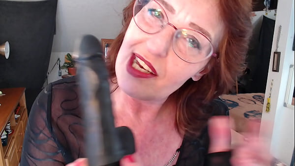 984 DawnSkye1962 trying on her DOM persona. Ordering Jordan to punch and hit his balls while I call him names  