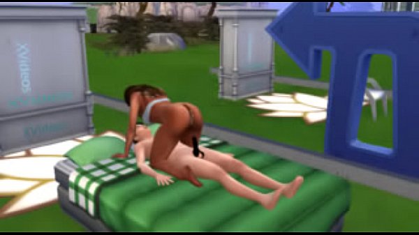Sim outside sex with messed up dick
