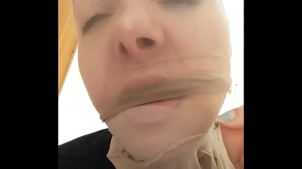 today I have fun like this: stockings on the head and pig's face (with beautiful CHANTAL CHANNEL)