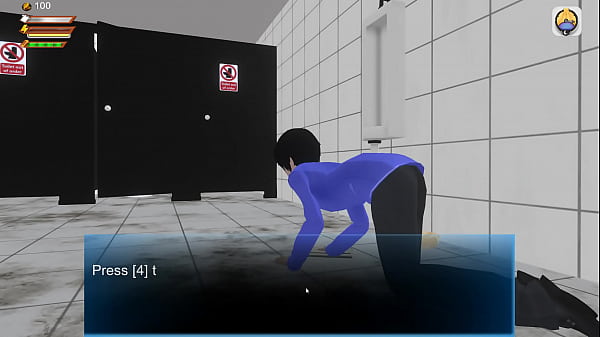 3d Spiel femdom university Erniederigung in der Toilette