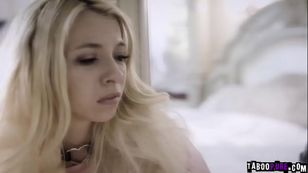 Stepdad fucks Kenzie Reeves face with his cock while her is resting 