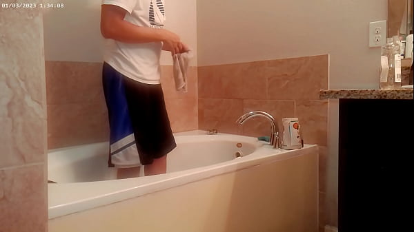 Generally tiding up the Bathroom Housechore work  