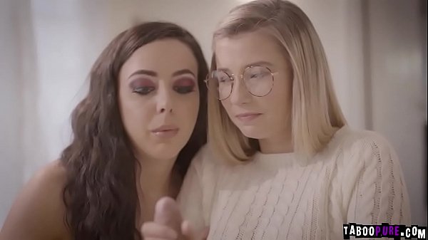 Playful teens share with stepbrothers cock