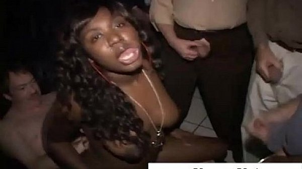 Ebony amateur face jizzed  