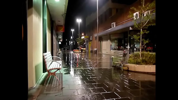 Well Lit Night Mall Walk