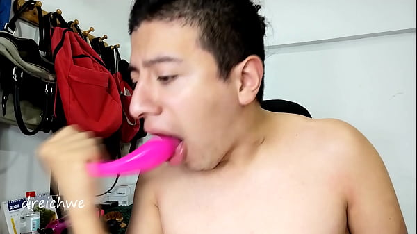 saliva with mouth and vibrator 