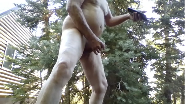 Me Stroking And Cumming Outdoors 1