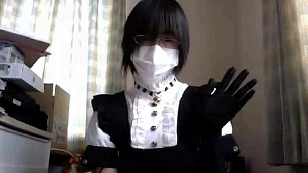 Teen asian crossdresser cums handsfree with vibrator touching asshole
